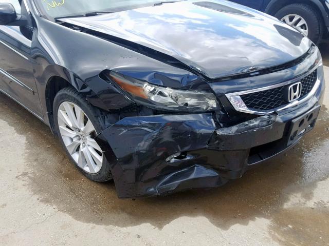 1HGCS22818A005415 - 2008 HONDA ACCORD EXL BLACK photo 9