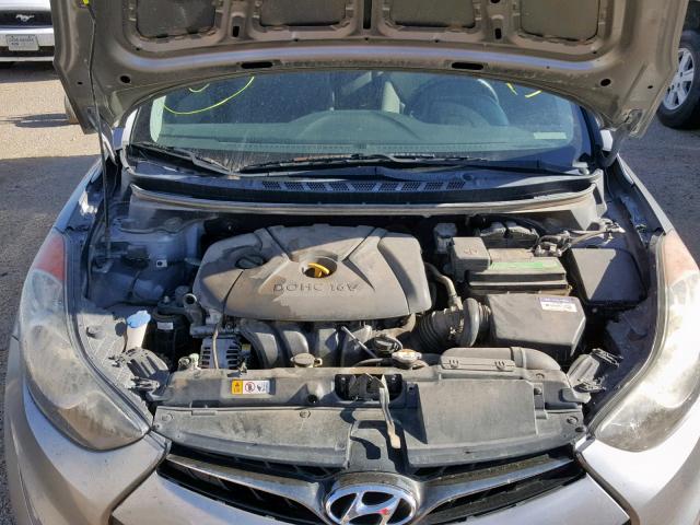 KMHDH6AE8DU013225 - 2013 HYUNDAI ELANTRA CO SILVER photo 7