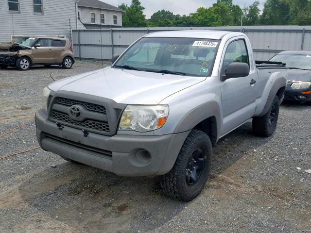 5TFPX4EN9BX001227 - 2011 TOYOTA TACOMA SILVER photo 2