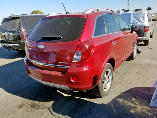 3GNAL3EK9DS597016 - 2013 CHEVROLET CAPTIVA LT RED photo 4