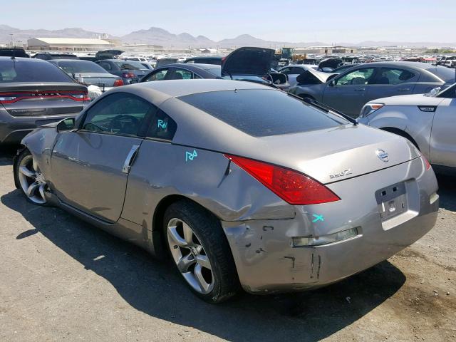 JN1BZ34D48M705226 - 2008 NISSAN 350Z COUPE GRAY photo 3