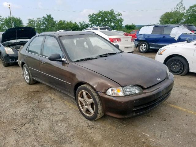 1HGEG8641SL060222 - 1995 HONDA CIVIC DX BROWN photo 1