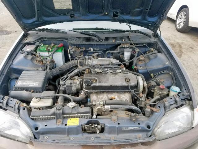 1HGEG8641SL060222 - 1995 HONDA CIVIC DX BROWN photo 7