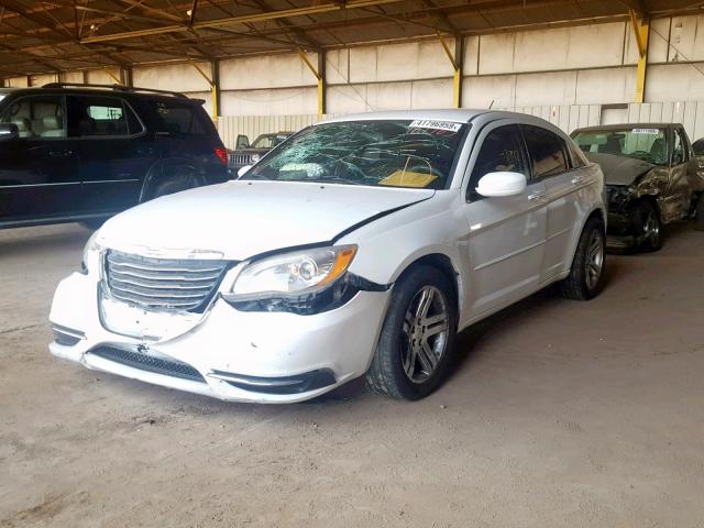 1C3CCBAB2CN212720 - 2012 CHRYSLER 200 LX WHITE photo 2