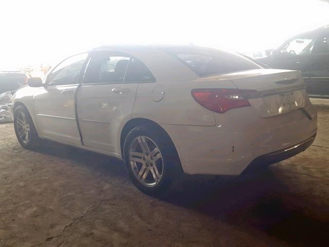 1C3CCBAB2CN212720 - 2012 CHRYSLER 200 LX WHITE photo 3