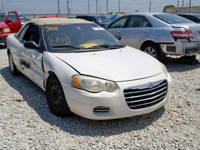 1C3EL45X24N412993 - 2004 CHRYSLER SEBRING LX WHITE photo 1