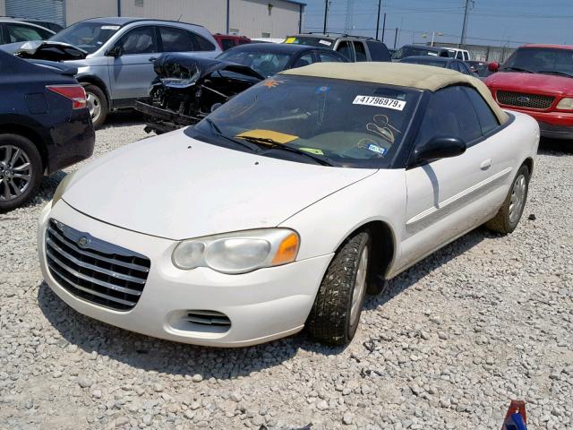 1C3EL45X24N412993 - 2004 CHRYSLER SEBRING LX WHITE photo 2