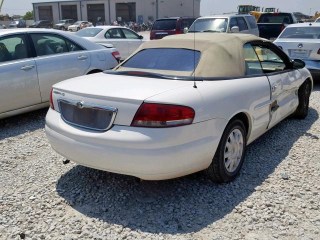 1C3EL45X24N412993 - 2004 CHRYSLER SEBRING LX WHITE photo 4