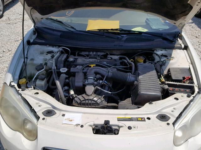 1C3EL45X24N412993 - 2004 CHRYSLER SEBRING LX WHITE photo 7