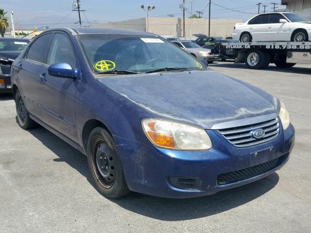 KNAFE121575385556 - 2007 KIA SPECTRA EX BLUE photo 1