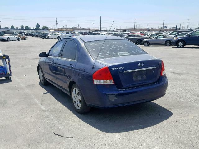 KNAFE121575385556 - 2007 KIA SPECTRA EX BLUE photo 3