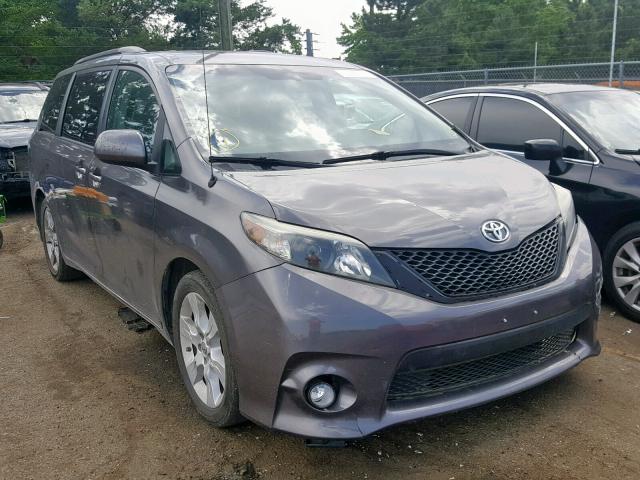 5TDXK3DC4BS081373 - 2011 TOYOTA SIENNA SPO GRAY photo 1