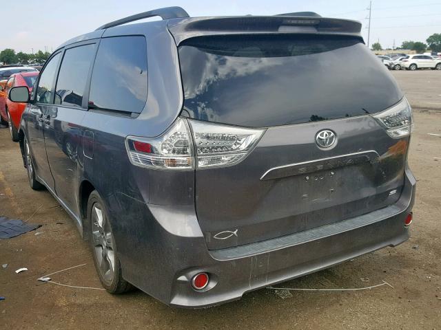 5TDXK3DC4BS081373 - 2011 TOYOTA SIENNA SPO GRAY photo 3