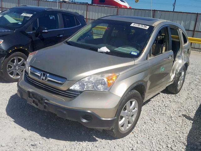 JHLRE38758C020625 - 2008 HONDA CR-V EXL GOLD photo 2