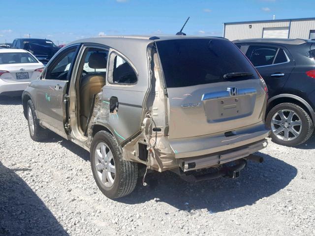 JHLRE38758C020625 - 2008 HONDA CR-V EXL GOLD photo 3