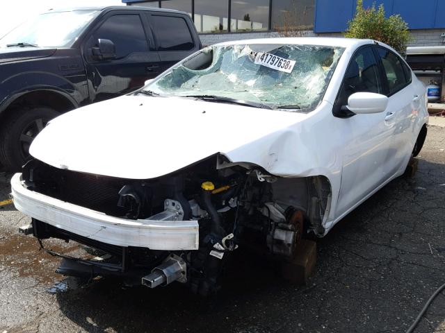 1C3CDFBH1DD153657 - 2013 DODGE DART SXT WHITE photo 2