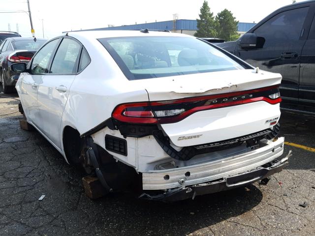 1C3CDFBH1DD153657 - 2013 DODGE DART SXT WHITE photo 3