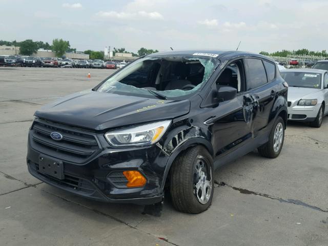 1FMCU0F73HUE08496 - 2017 FORD ESCAPE S BLACK photo 2