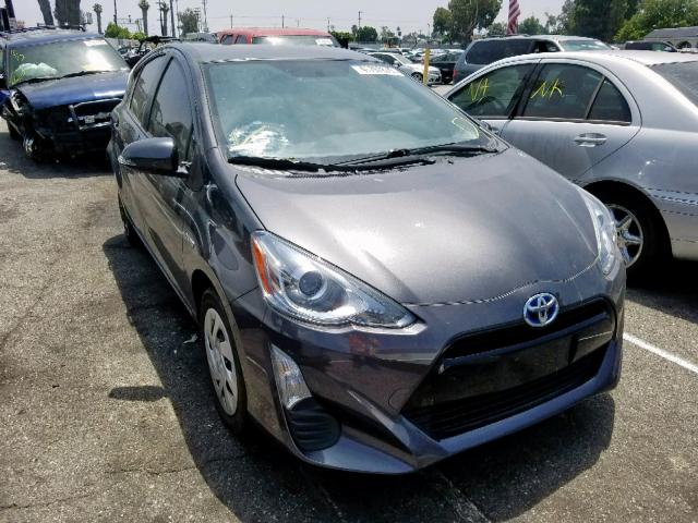 JTDKDTB33G1139985 - 2016 TOYOTA PRIUS C CHARCOAL photo 1