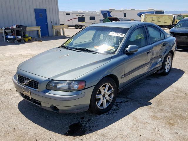 YV1RS61R122159788 - 2002 VOLVO S60 SILVER photo 2