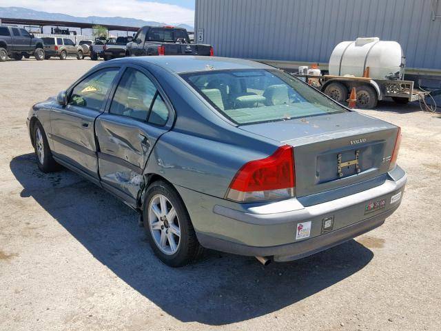 YV1RS61R122159788 - 2002 VOLVO S60 SILVER photo 3