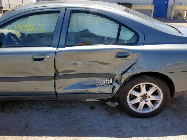 YV1RS61R122159788 - 2002 VOLVO S60 SILVER photo 9