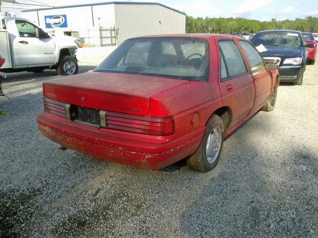 1G1LD55M9SY318951 - 1995 CHEVROLET CORSICA RED photo 4