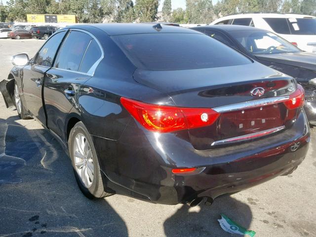 JN1BV7AP8FM349314 - 2015 INFINITI Q50 BASE BLACK photo 3