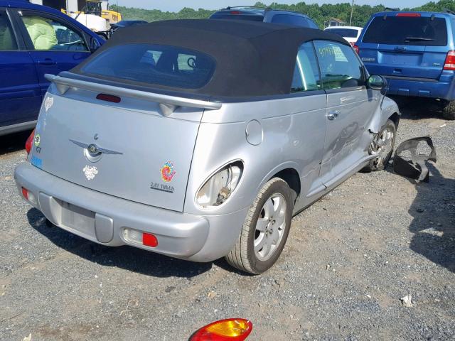 3C3AY75S35T316040 - 2005 CHRYSLER PT CRUISER SILVER photo 4