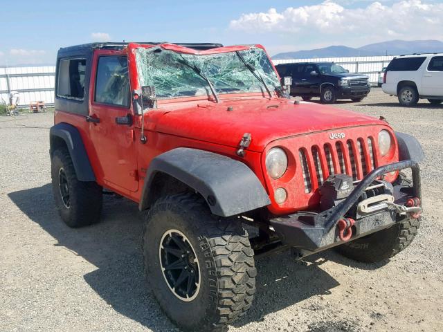 1C4AJWAG9FL596832 - 2015 JEEP WRANGLER S RED photo 1