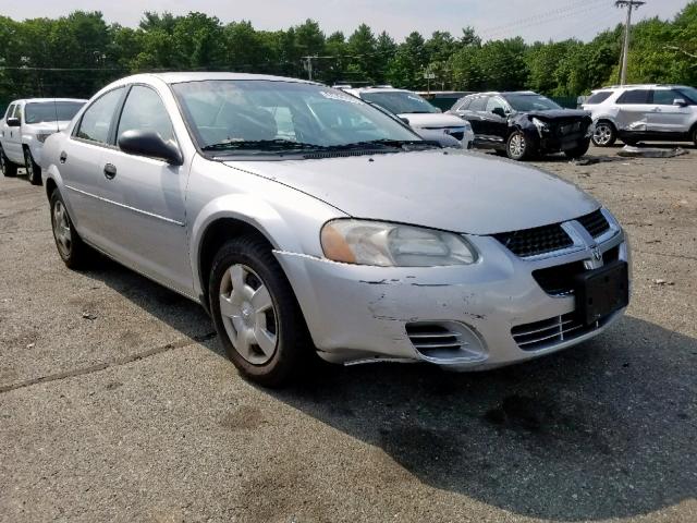 1B3EL36T34N333741 - 2004 DODGE STRATUS SE SILVER photo 1