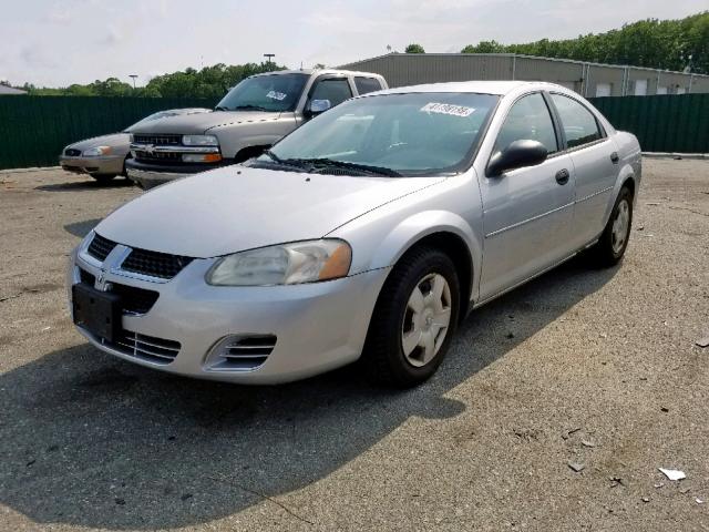 1B3EL36T34N333741 - 2004 DODGE STRATUS SE SILVER photo 2