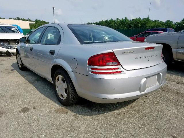 1B3EL36T34N333741 - 2004 DODGE STRATUS SE SILVER photo 3