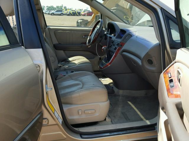 JTJHF10U230310338 - 2003 LEXUS RX 300 TAN photo 5