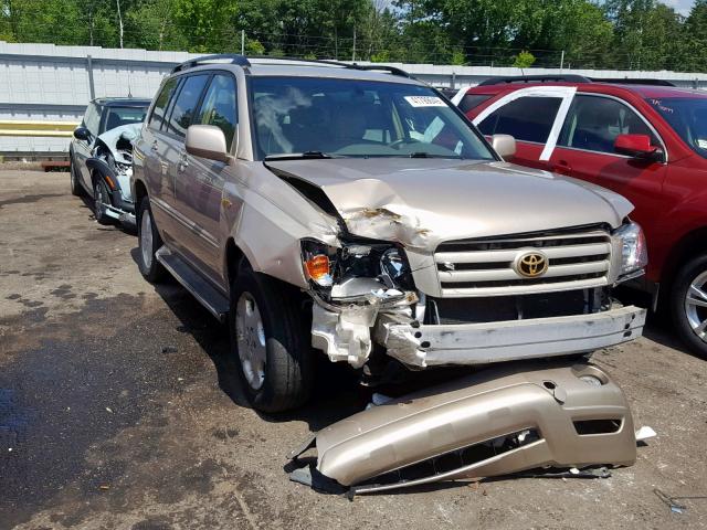 JTEEP21A050067771 - 2005 TOYOTA HIGHLANDER GOLD photo 1