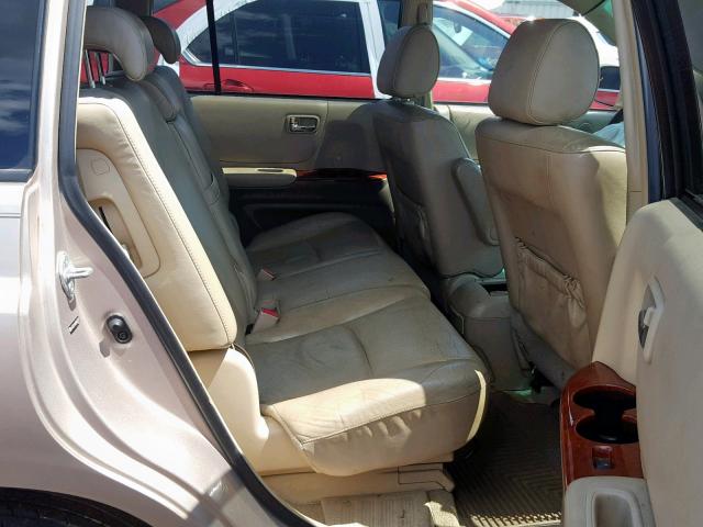 JTEEP21A050067771 - 2005 TOYOTA HIGHLANDER GOLD photo 6