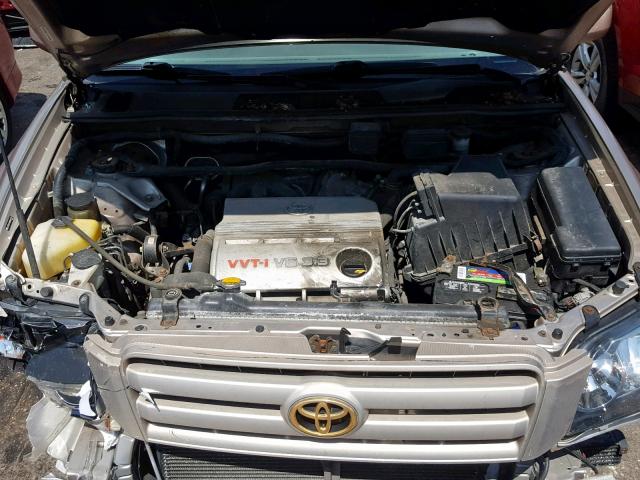 JTEEP21A050067771 - 2005 TOYOTA HIGHLANDER GOLD photo 7