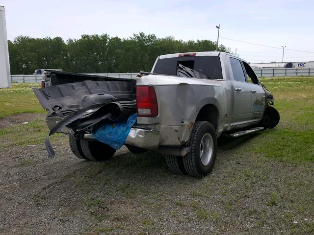 3D73Y4CL5AG147579 - 2010 DODGE RAM 3500 SILVER photo 4