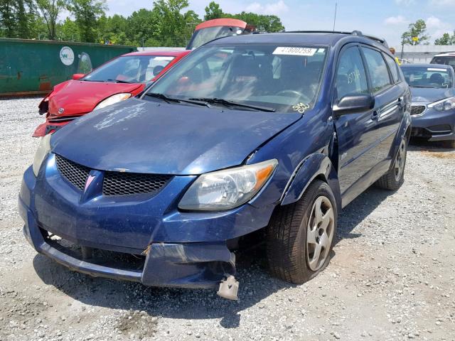 5Y2SL62834Z428765 - 2004 PONTIAC VIBE BLUE photo 2