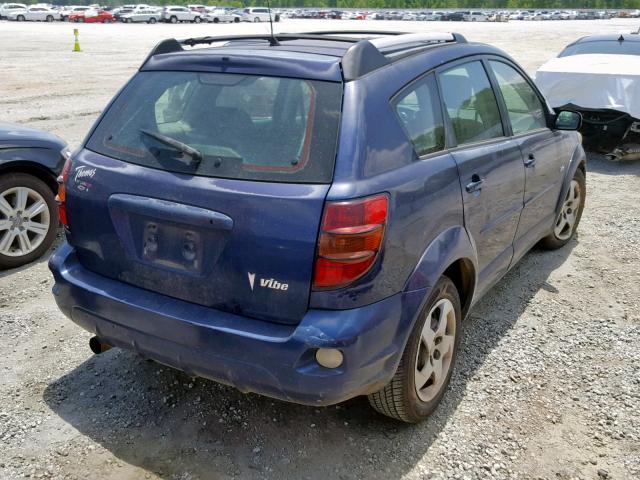 5Y2SL62834Z428765 - 2004 PONTIAC VIBE BLUE photo 4