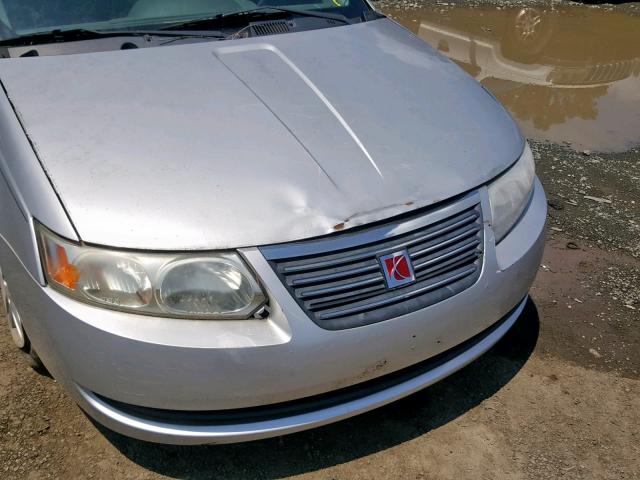 1G8AJ55F47Z158935 - 2007 SATURN ION LEVEL SILVER photo 9