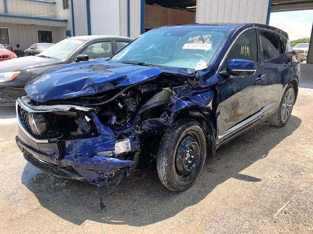 5J8TC1H53KL008509 - 2019 ACURA RDX BLUE photo 2