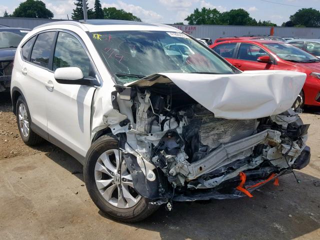 5J6RM3H75DL037011 - 2013 HONDA CR-V EXL WHITE photo 1