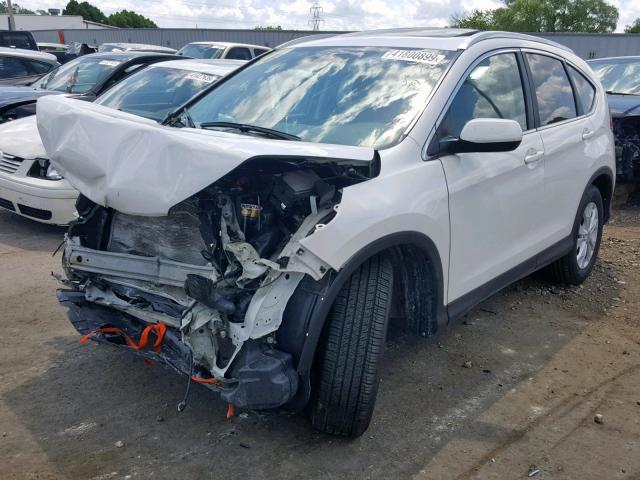 5J6RM3H75DL037011 - 2013 HONDA CR-V EXL WHITE photo 2