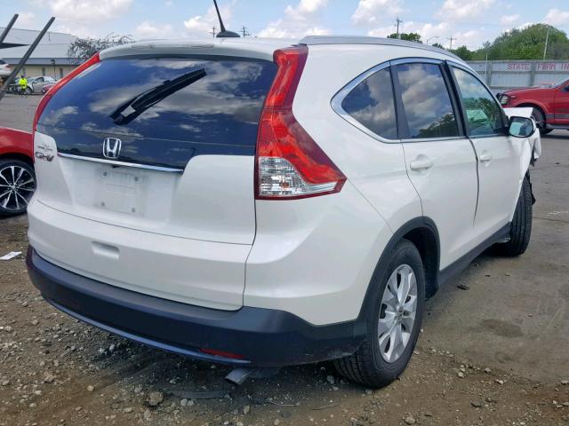 5J6RM3H75DL037011 - 2013 HONDA CR-V EXL WHITE photo 4