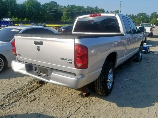 3D7KS28A58G107912 - 2008 DODGE RAM 2500 S ვერცხლისფერი ფოტო 4