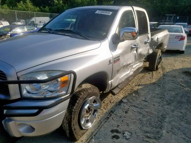 3D7KS28A58G107912 - 2008 DODGE RAM 2500 S ვერცხლისფერი ფოტო 9