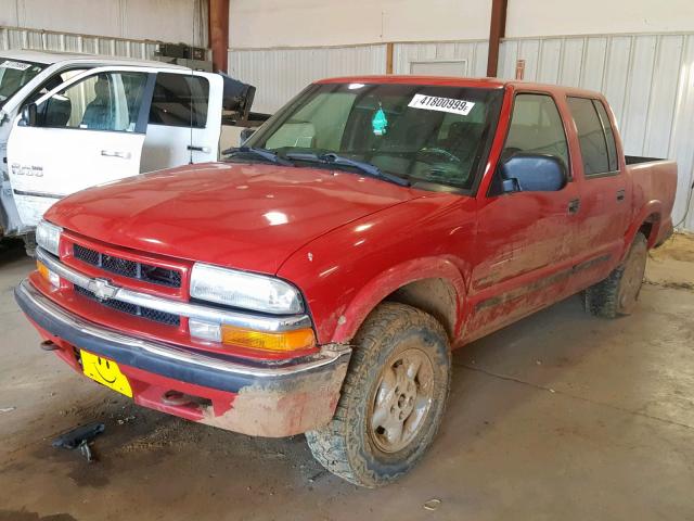 1GCDT13W42K135570 - 2002 CHEVROLET S TRUCK S1 RED photo 2