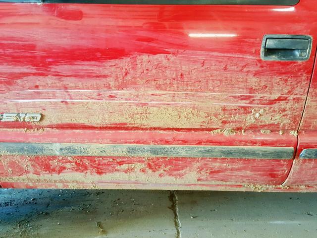 1GCDT13W42K135570 - 2002 CHEVROLET S TRUCK S1 RED photo 9