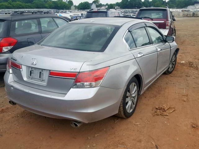 1HGCP3F87CA015800 - 2012 HONDA ACCORD EXL SILVER photo 4